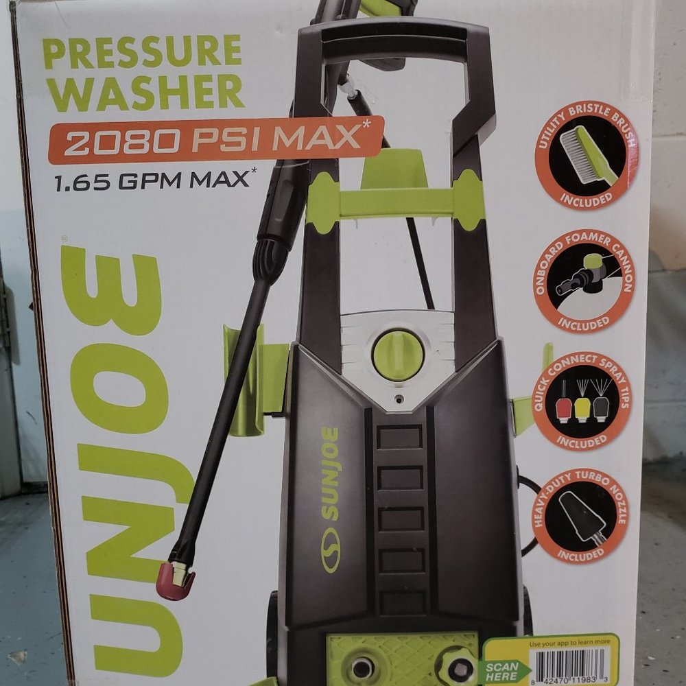 2080 PSI pressure washer power electric Sunjoe Sun Joe SPX2599 1.65-GPM